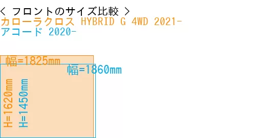 #カローラクロス HYBRID G 4WD 2021- + アコード 2020-